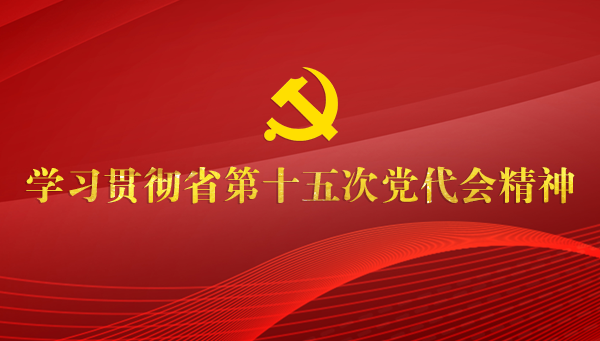 学习贯彻省第十五次党代会精神